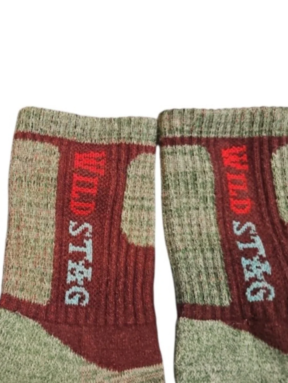 Wild Stag Insect Shield Hiking Socks 2 Pair Pink Green Bug Repellent Outdoor